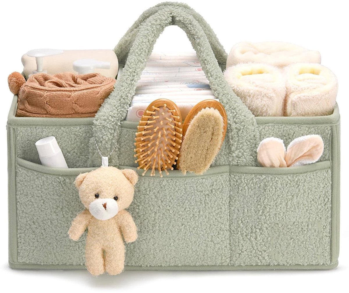 Solidchoice - Draagbare Luiermand met Afneembare Vakken voor Babybenodigdheden