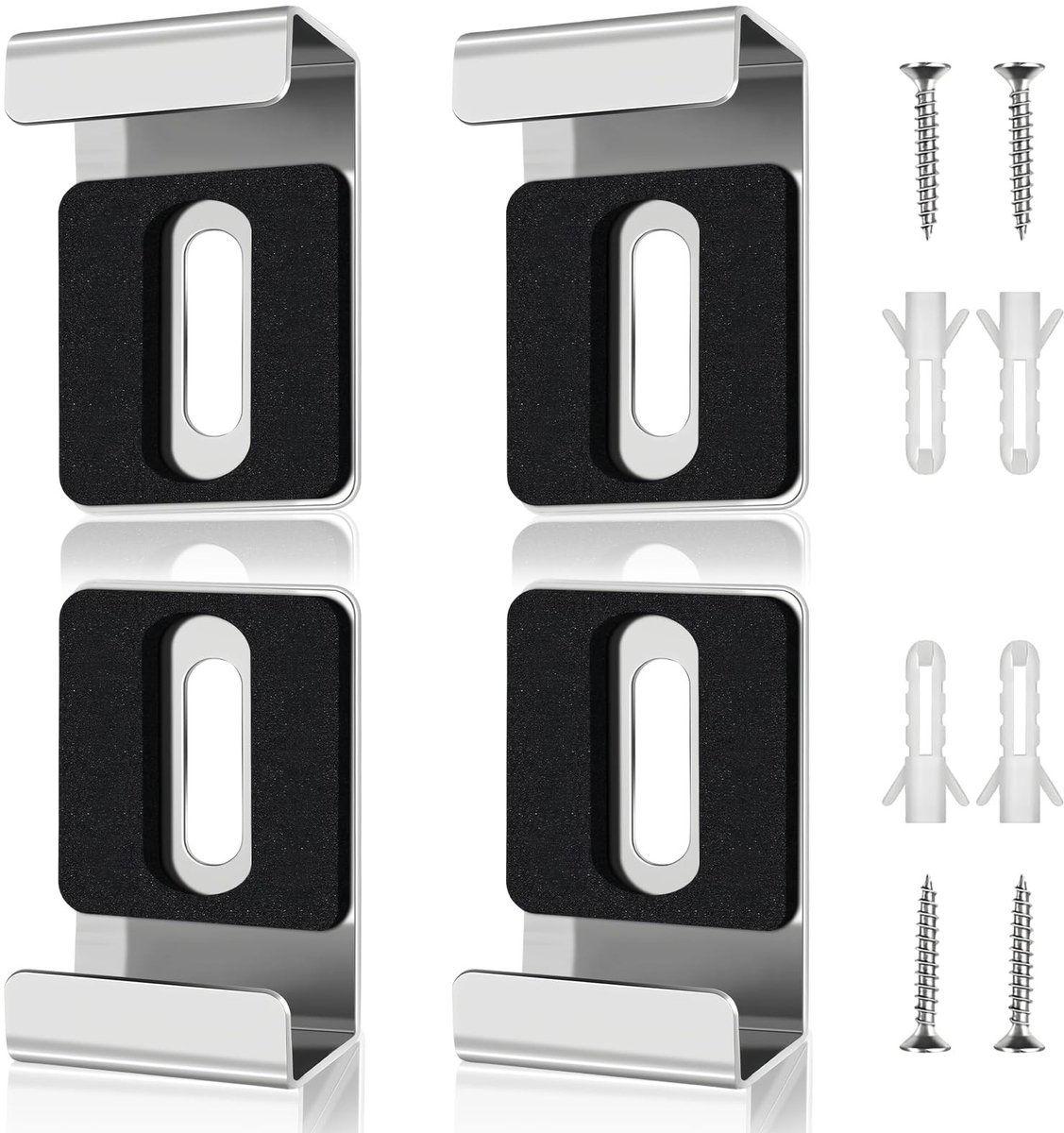 Solidchoice - Spiegelbevestiging voor Muur Set van 4