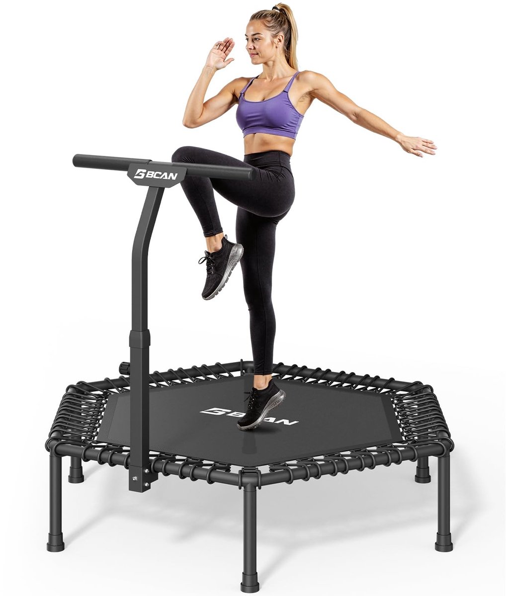 Solidchoice - Fitness Trampoline Indoor Ø 122/130 cm voor Volwassenen tot 250 kg