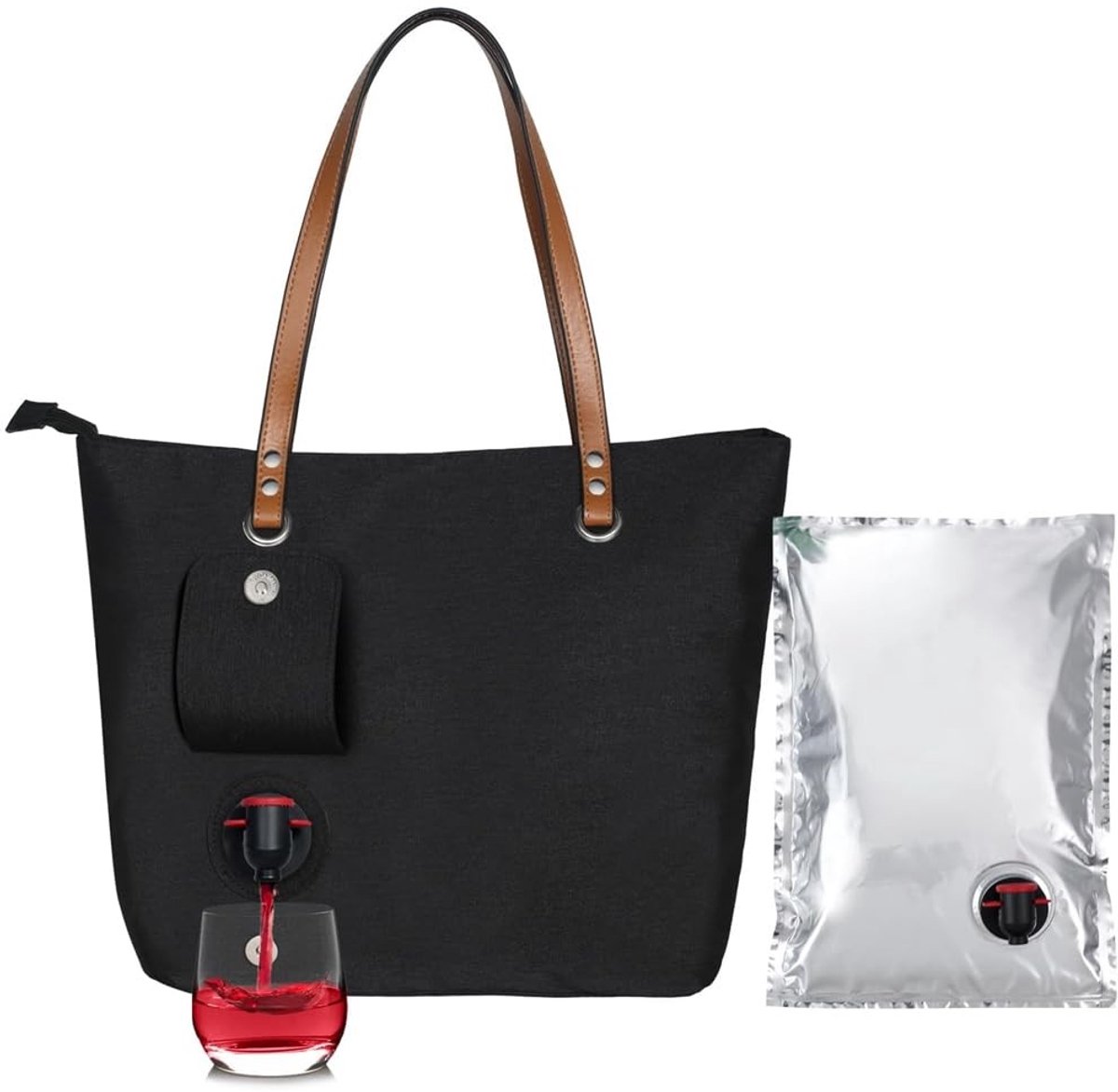 Solidchoice - Insulated Wine Tote Bag voor Reizen