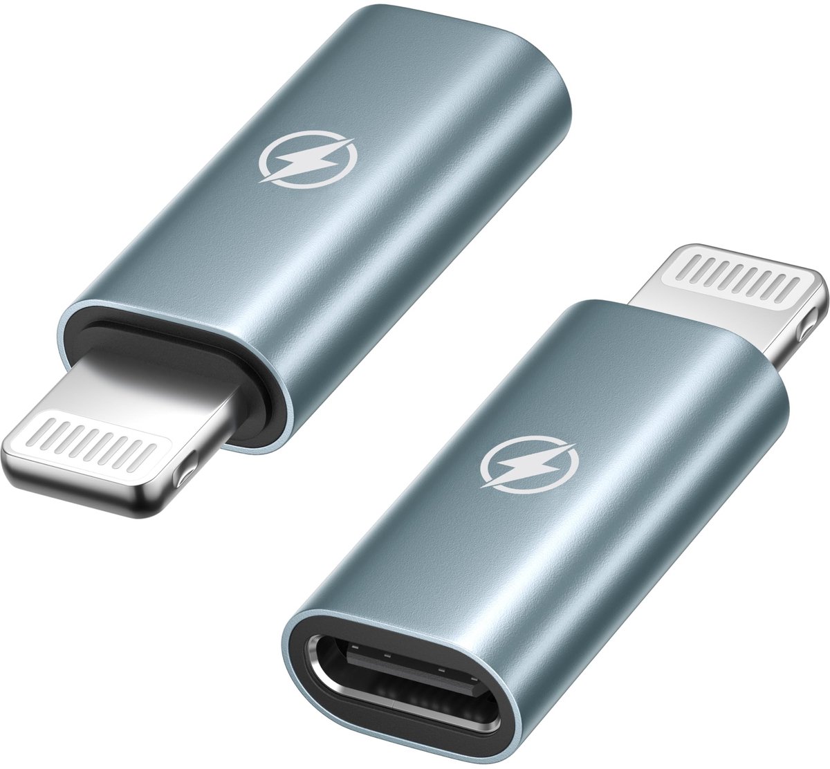 Solidchoice - USB C naar Lightning Adapter, 2-Pack, 36W Snelladen