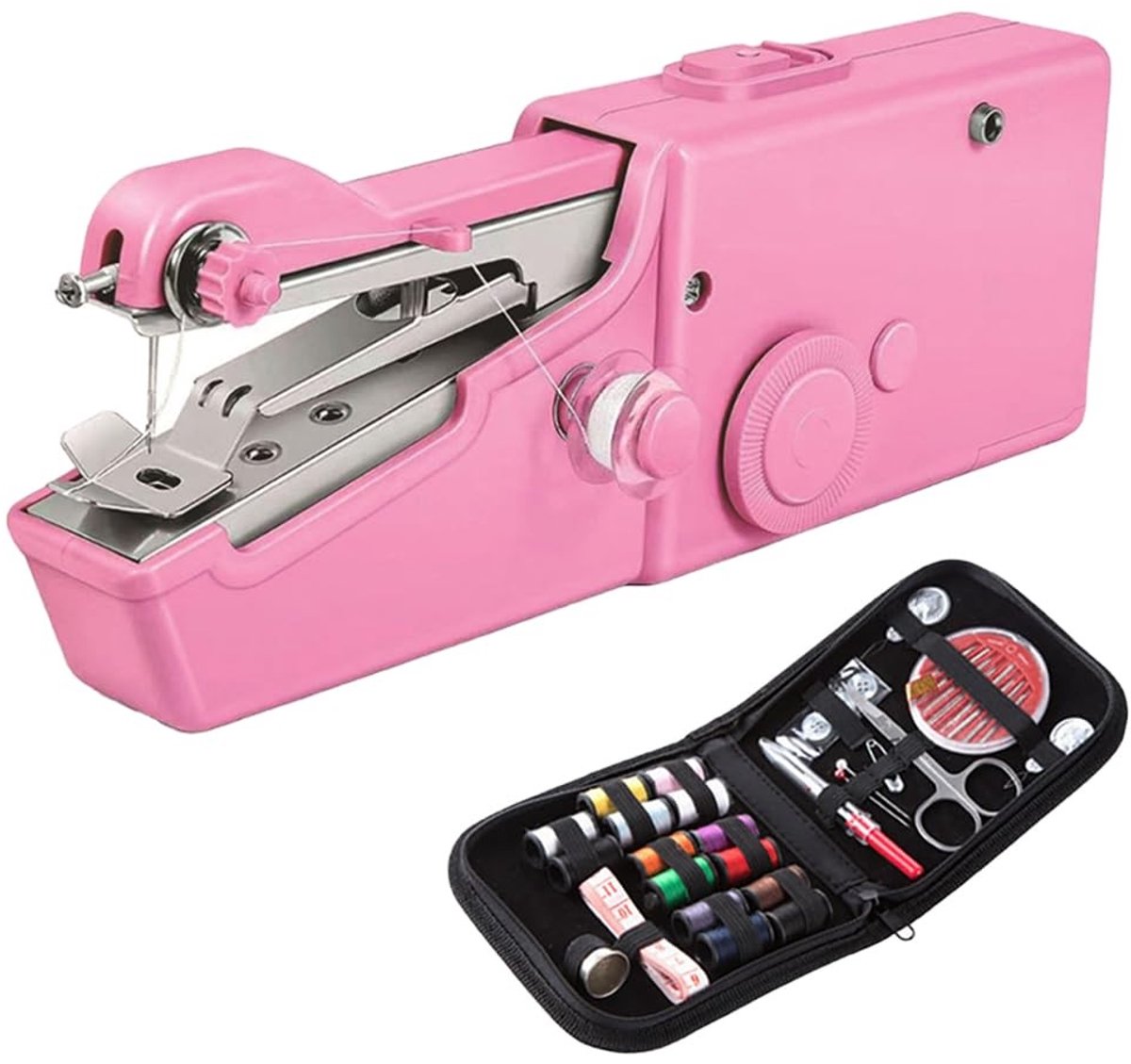Solidchoice - Draagbare Mini Naaimachine met Accessoires voor Huishoudelijke Reparaties