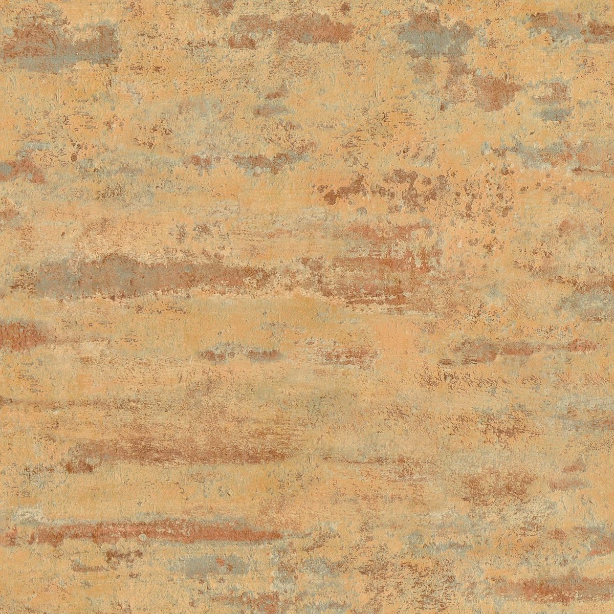 Ton sur ton behang Profhome 374151-GU vliesbehang licht gestructureerd tun sur ton mat oranje grijs blauw 5,33 m2