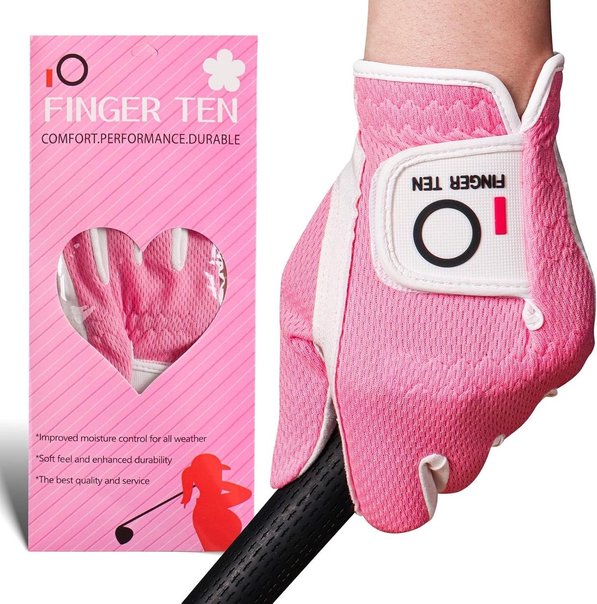 Solidchoice - Dames Golfhandschoenen Links en Rechts van Microvezel met Grip
