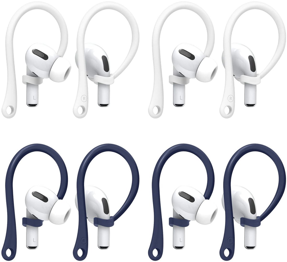 Solidchoice - Set van 4 Veiligheidsbeugels voor AirPods