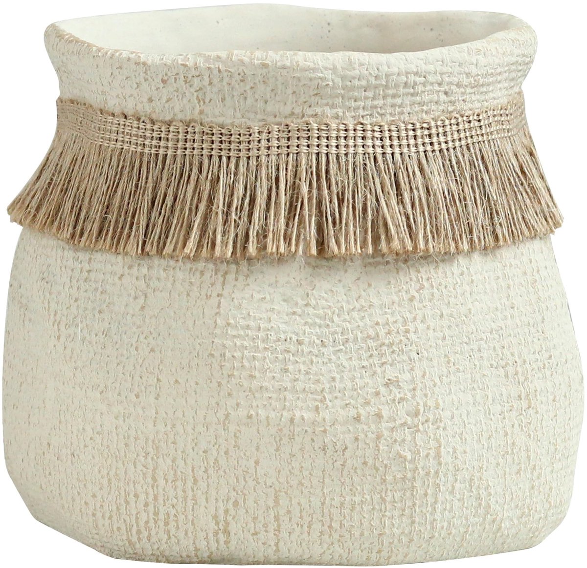Solidchoice - Keramische Plant Pot met Ruches 17cm voor Cactus of Succulenten