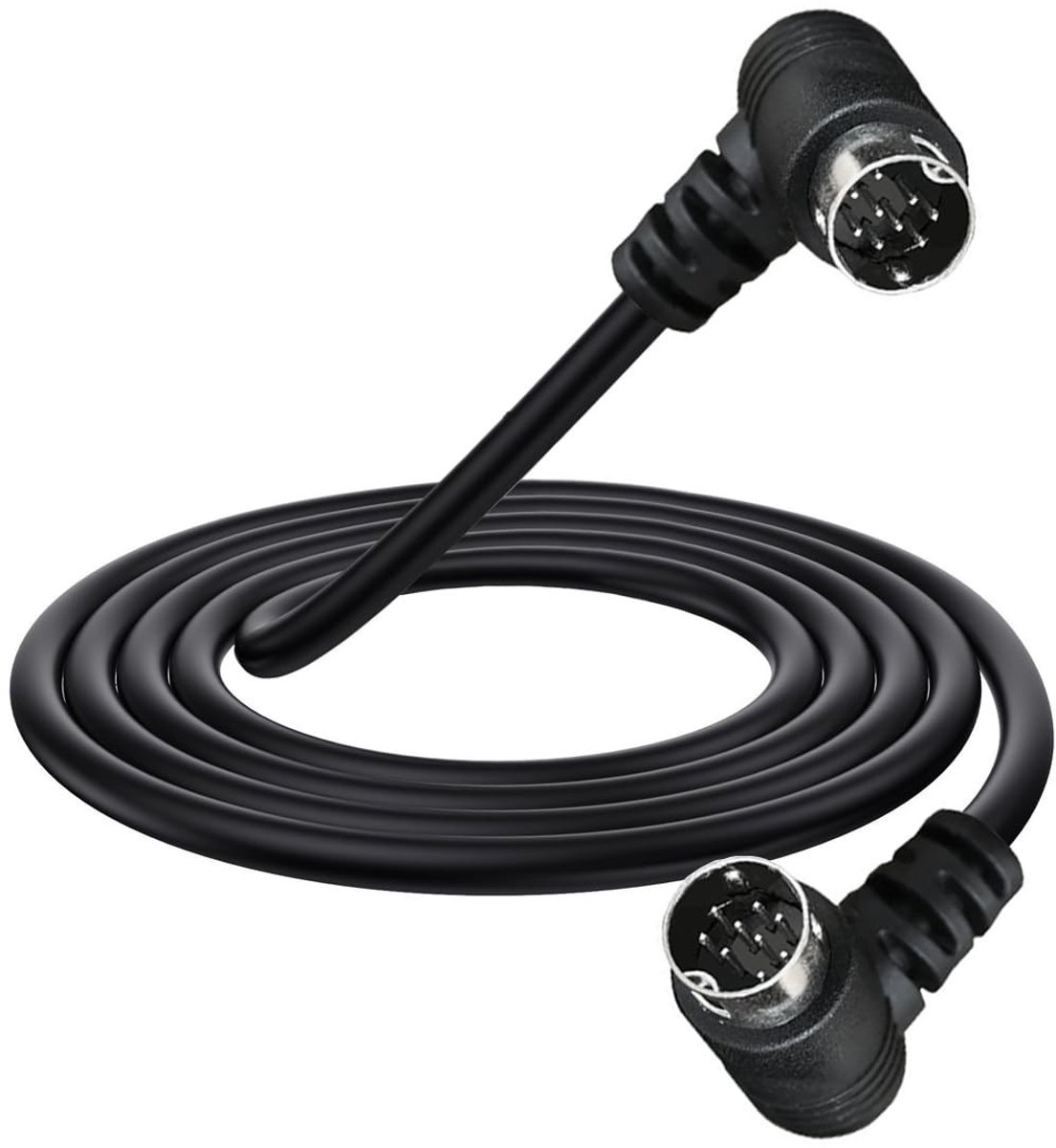 Solidchoice - S-Video Mini DIN 9 Pin Kabel met Dubbele 90 Graden Hoek