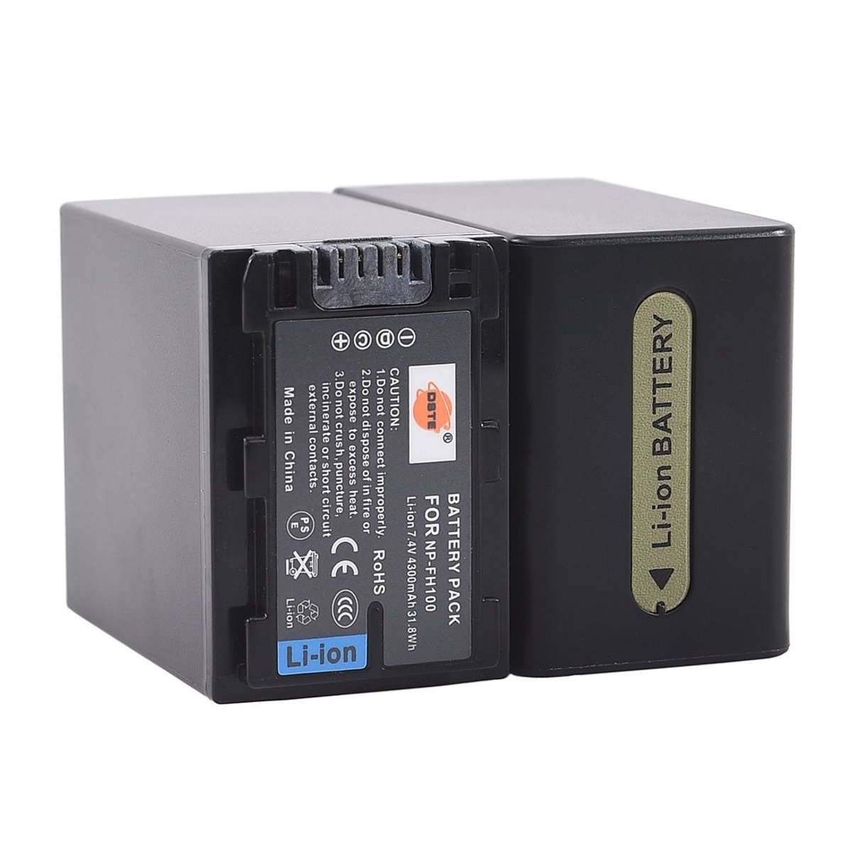 Solidchoice - 2 Stuks NP-FH100 Batterijen voor Sony Camera's