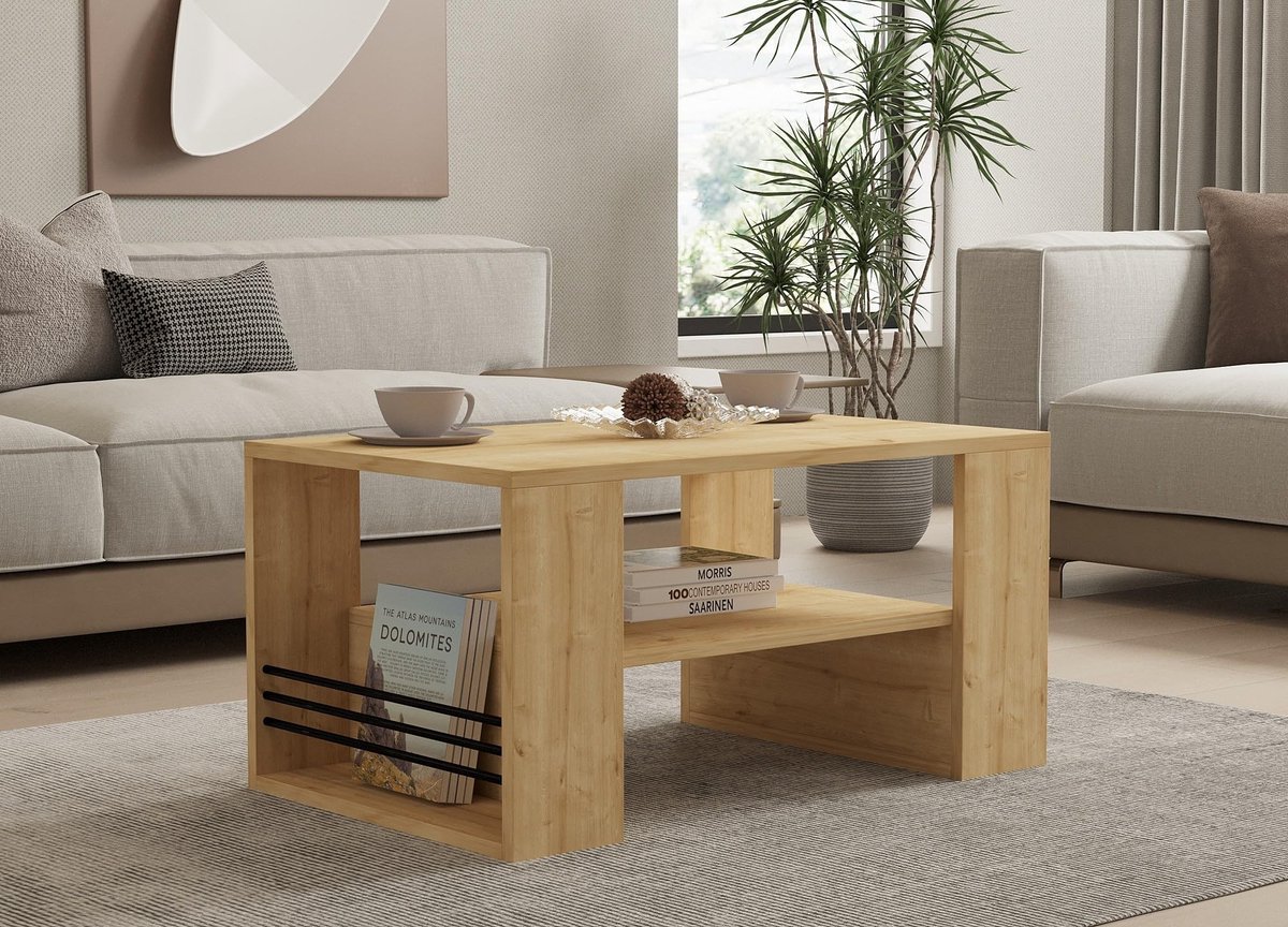 Solidchoice - Sapphire Koffietafel 80 x 50 x 40 cm met Melamine Coating