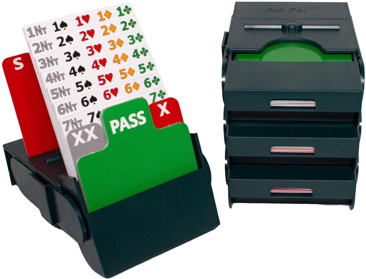 Solidchoice - Set van 4 Bieddozen voor Spellen, Groen