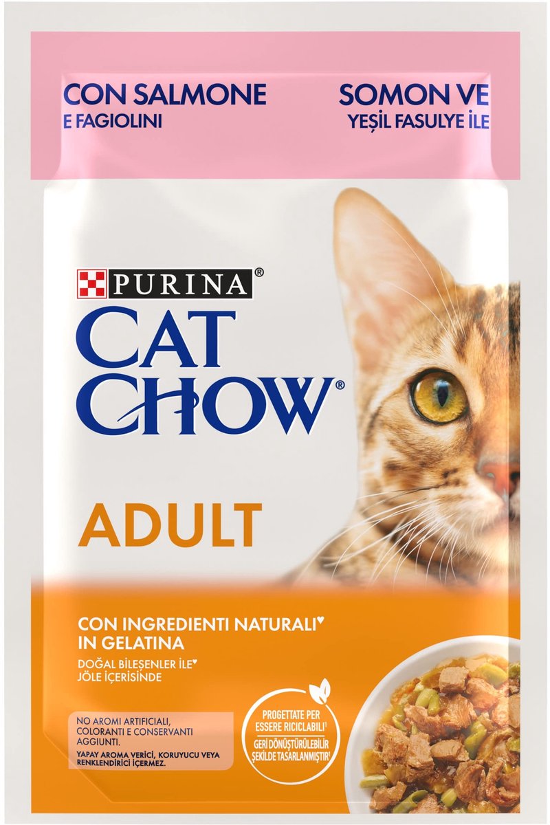 Solidchoice - Natvoer voor Volwassen Katten met Zalm, 26 Zakjes van 85 g