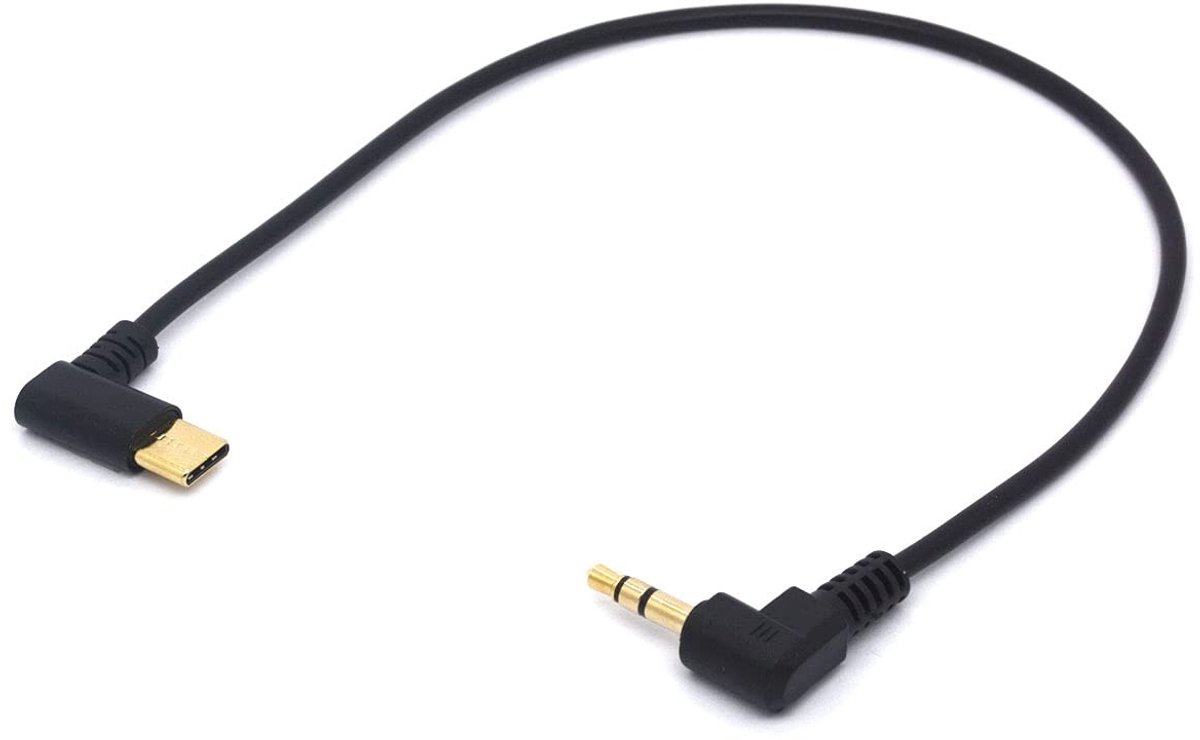 Solidchoice - USB Type C naar 3.5mm Kabel met 90 Graden Hoek
