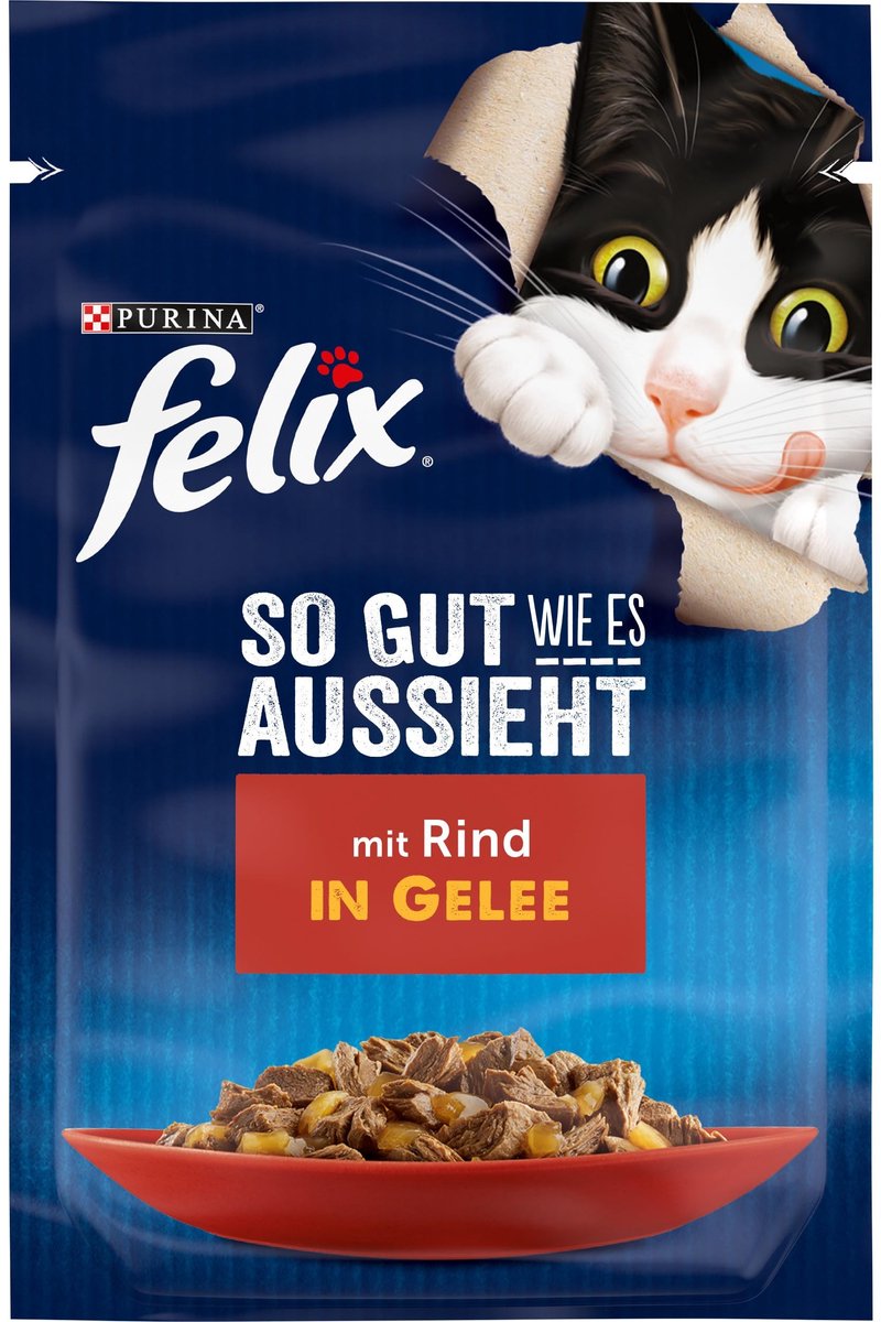 Solidchoice - Natvoer voor Katten in Gelei met Rundvlees, 26 x 85 g