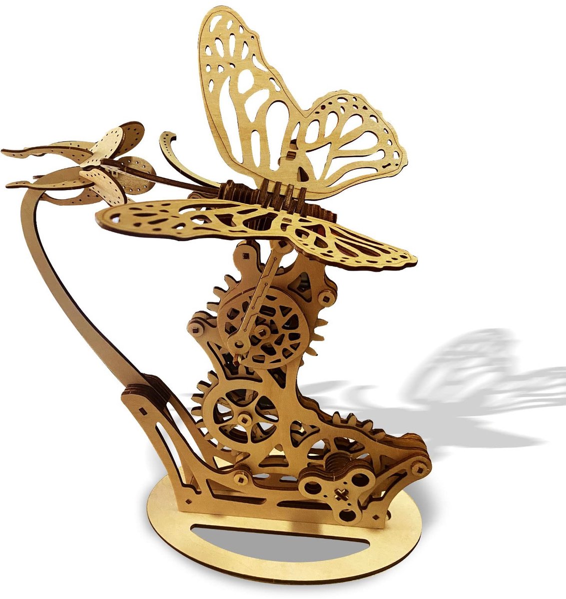 Solidchoice - Houten 3D Puzzel Model van een Vlinder voor Creatieve Decoratie