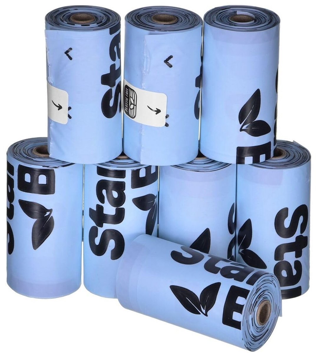 Solidchoice - Biologisch Afbreekbare Afvalzakken in Blauw (120 Stuks)