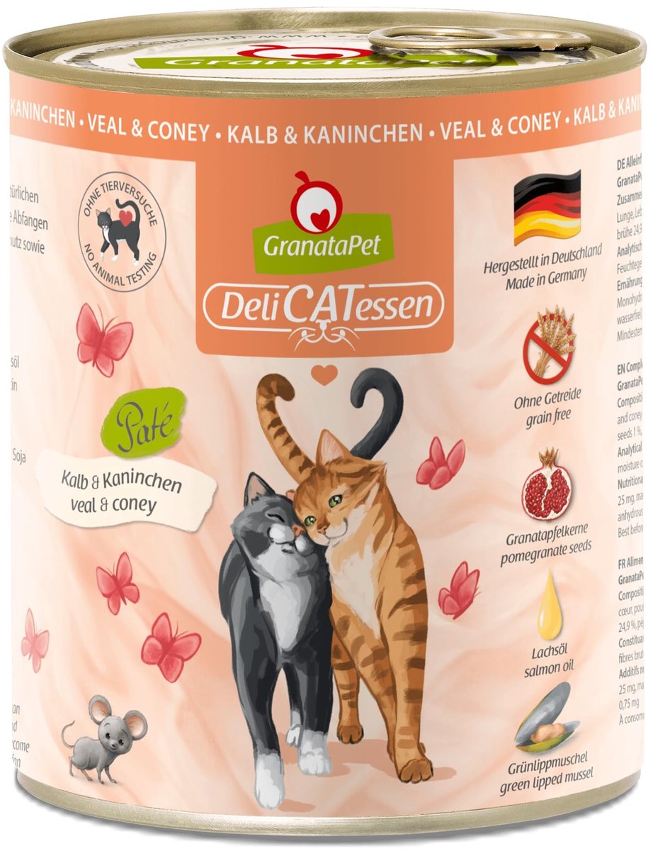 Solidchoice - Graanvrij Complete Voeding voor Katten met Kalf en Konijn