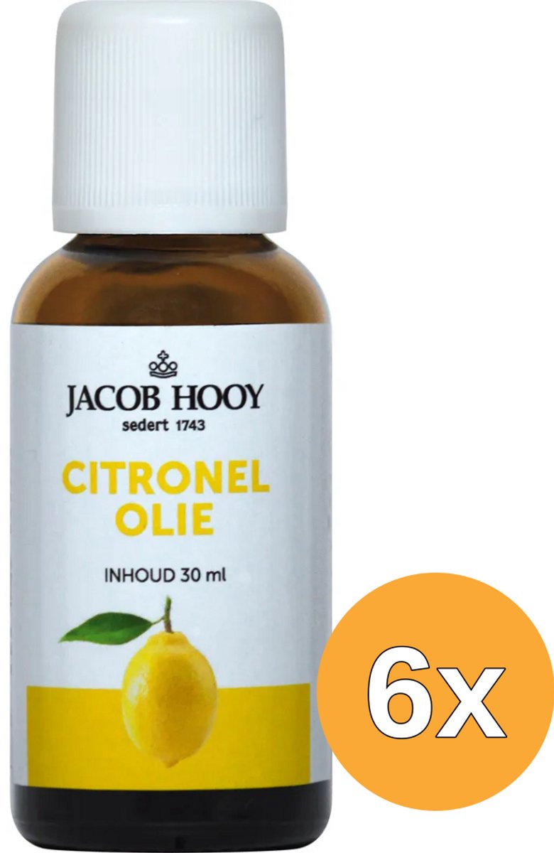 6x Jacob Hooy Citronelolie (30 ml)