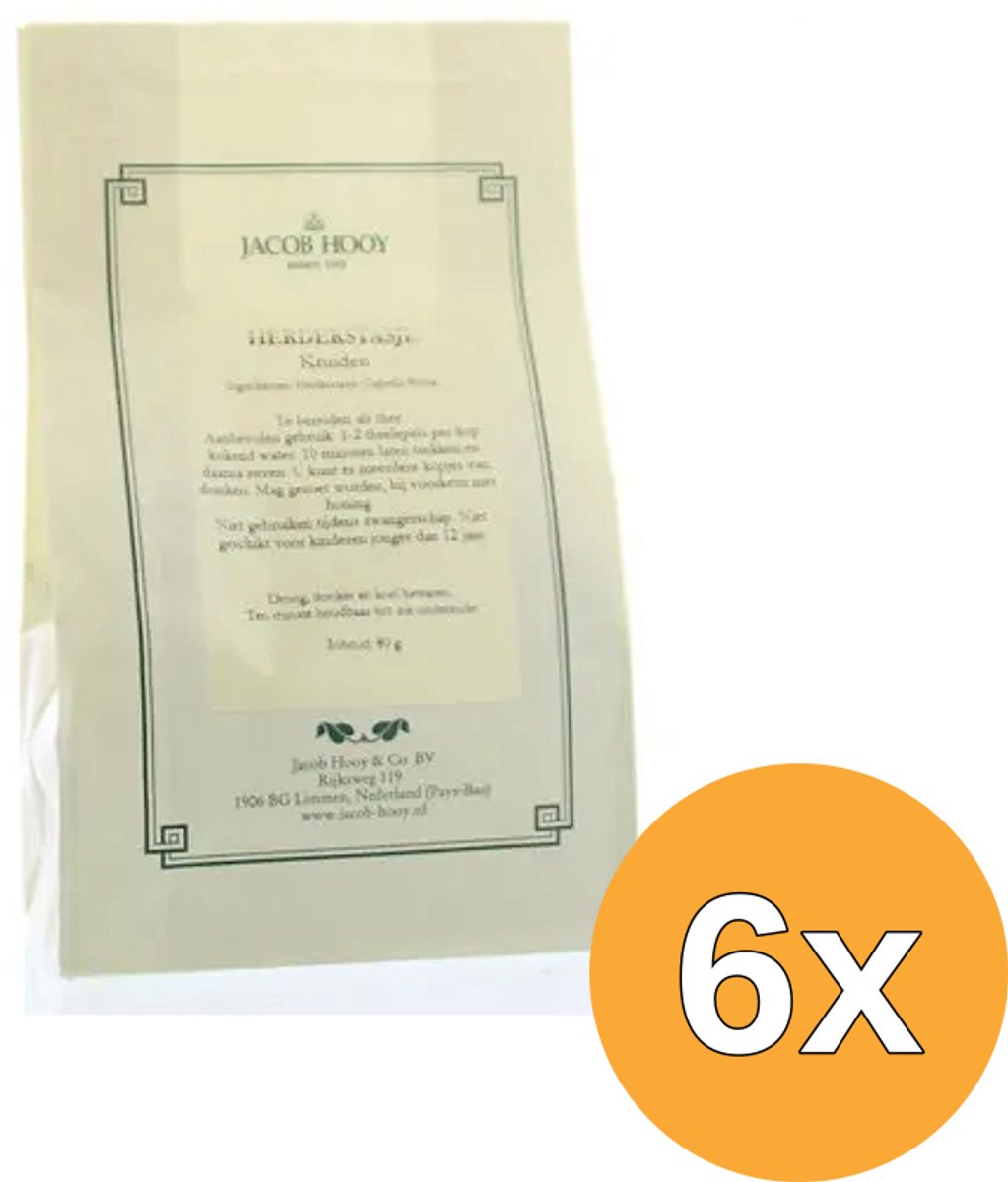 6x Jacob Hooy Herderstasje Thee (80 gr)