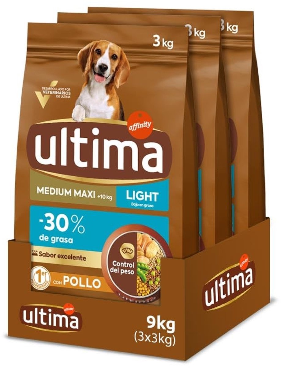 Solidchoice - Hondenvoer Medium Maxi voor Volwassen Honden met Kip 3 x 3 kg (Totaal 9 kg)