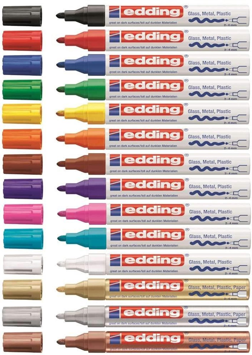 Solidchoice - Set van 13 Glanzende Verfmarkers met Diverse Kleuren