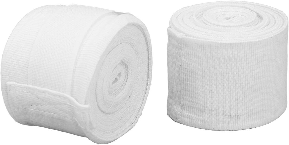 Verstevig je handen met 5 Meter Semi-Elastische Katoenen Bokswraps - Ideaal voor Boksen en Kickboksen, Bescherming voor Mannen, Vrouwen en Jongeren