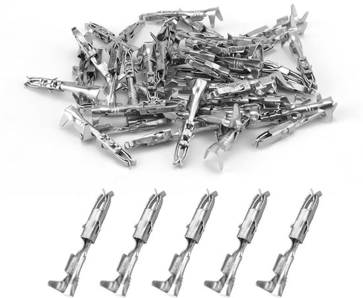 50 stuks vrouwelijke micro-timer-krimps 050 mm²-1 mm² kabeldiameter 18-22 AWG draaddiameter voor verandering en reparatiewerkzaamheden