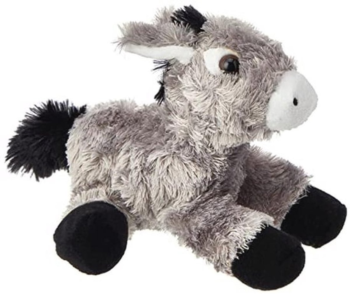 Mini Flopsie Dier Ezel 20 cm - Grijs Pluche