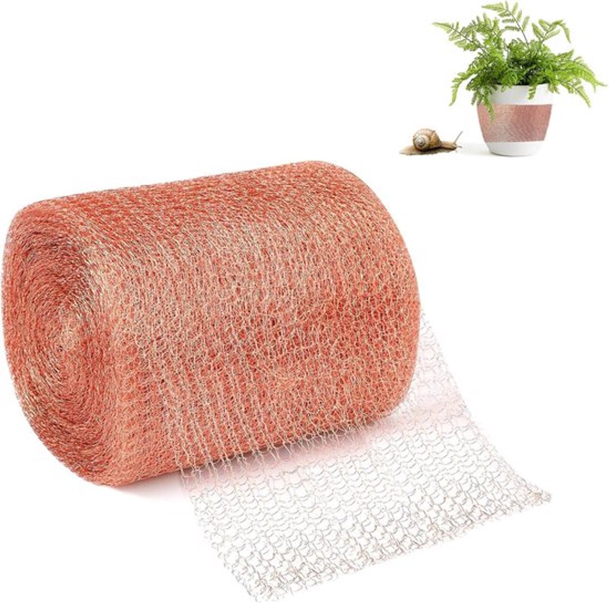 127 cm x 6 m Flexibel Kopernet Netten voor Tuin - Knaagdiergaas - Slakken Bescherming - Zaailingen Planten - Tuin Gatconstructie koperen gaas