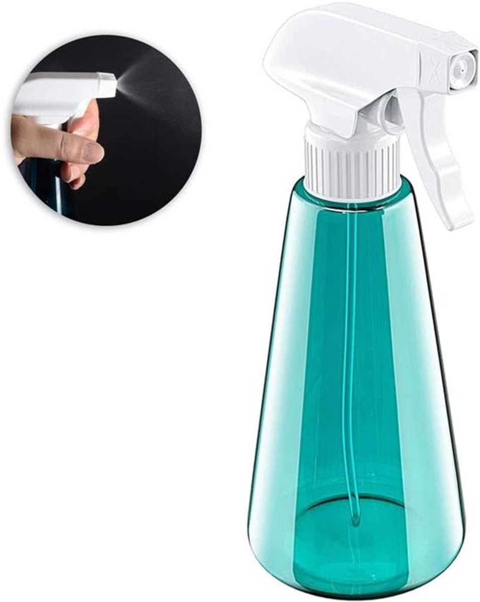 Hervulbare sprayfles van 500 ml met verstelbare sproeikop voor planten, haarverzorging en huishoudelijk gebruik, 3 sproeimodi: fijne nevel, jet en uit