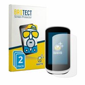 Verpakking van twee matte screenprotectors voor een Garmin Edge Explore 2.