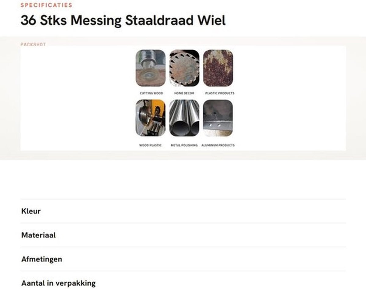 Borstelset 36 Stuks - Borstelset Boormachine - Koper/Roestvrij Staal - Draadborstels - Polijsten/Reinigen - Geschikt voor Rotary Tools - Staalborstel