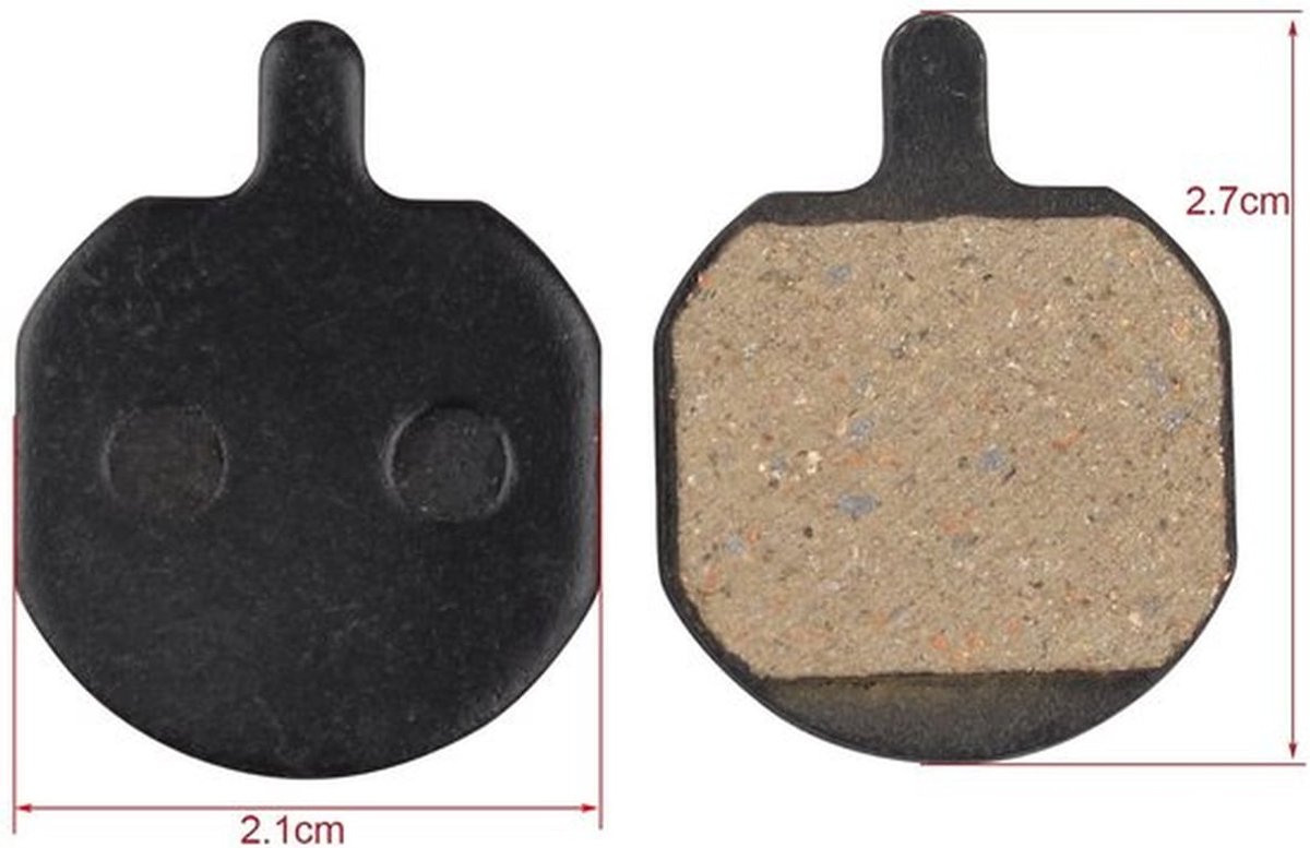 Schijfrem Pads 4 Paar - Hars/Semi-Metallic - Uitstekende Remkracht - Lange Levensduur - Eenvoudig Te Installeren - Compatibel met Hayes Sole MX2/MX3/MX4/MX5/CX5/GX-C/GX2 - Remblokken
