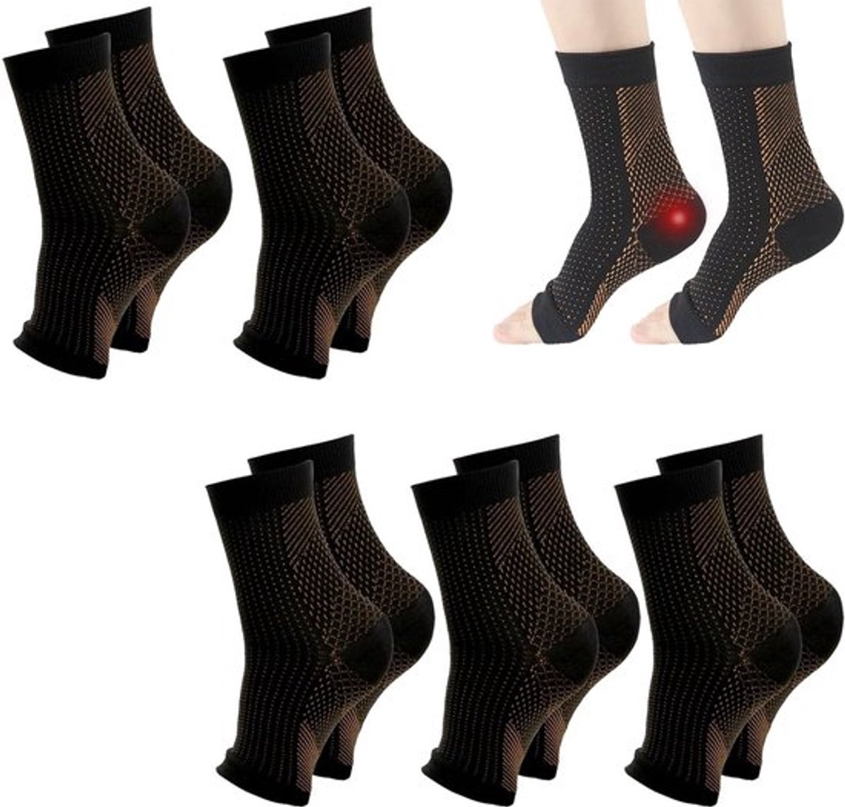 Verstelbare Enkelsteun - Elastische Enkelbandage met Compressie - Niet-Slip Sportbescherming voor Optimale Enkelondersteuning tijdens Sportactiviteiten - Verpakking inbegrepen