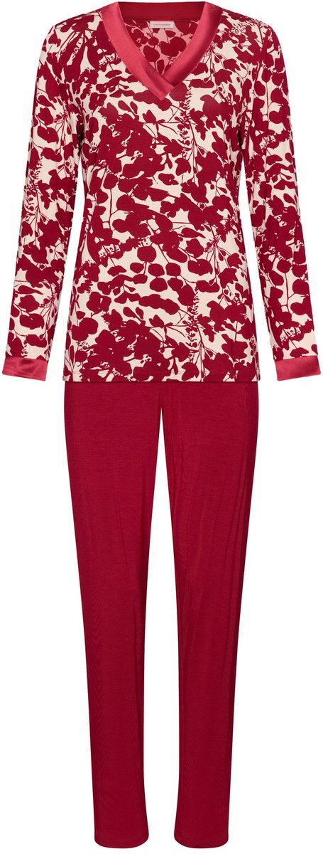 Pastunette Premium - Scarlet Bloom - Pyjama - Viscose - Rood/Ecru