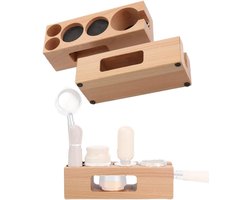 Houten Tamperhouder voor Espresso, Coffee Filter Stand en Portafilter Rack voor Koffiezetten, Geschikt voor 51/54 mm Accessoires