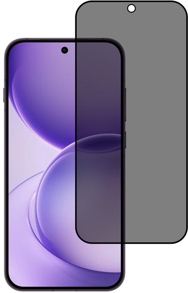 Coverup Screen Protector - Geschikt voor OPPO Reno16 F Screen Protector - Coverup Privacy Tempered Glass - Zwart
