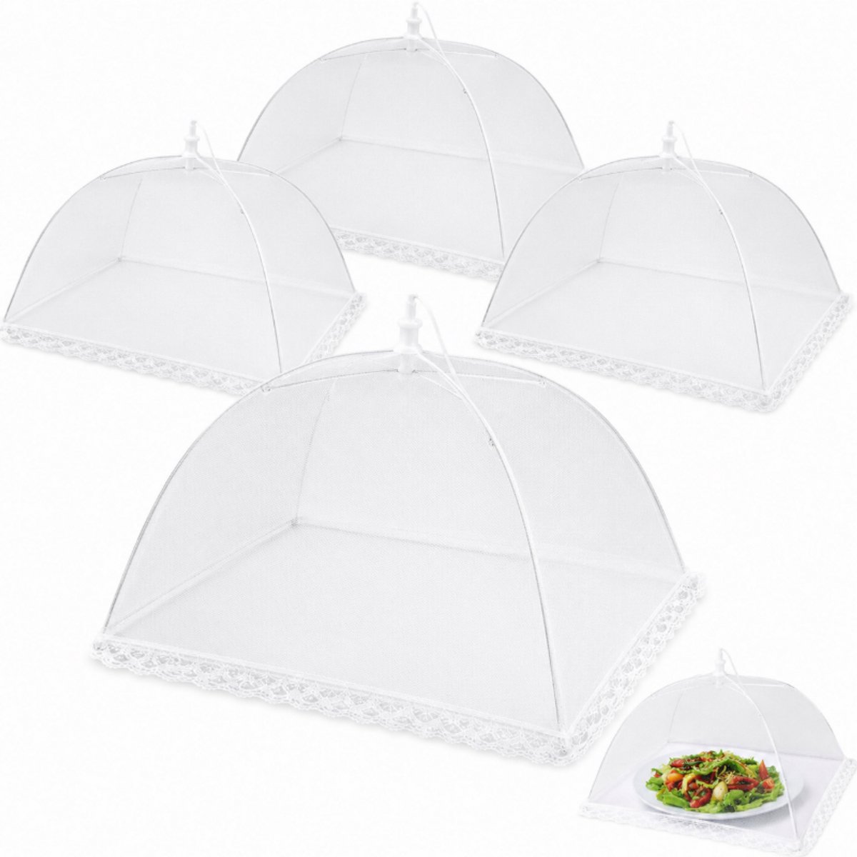Magnetron Afdekkap - Spatdeksel voor Magnetron van 26 cm met Handvat - BPA-Vrije en Hittebestendige Voedselbescherming - Vaatwasserbestendige Keukenaccessoire voor Borden en Schalen