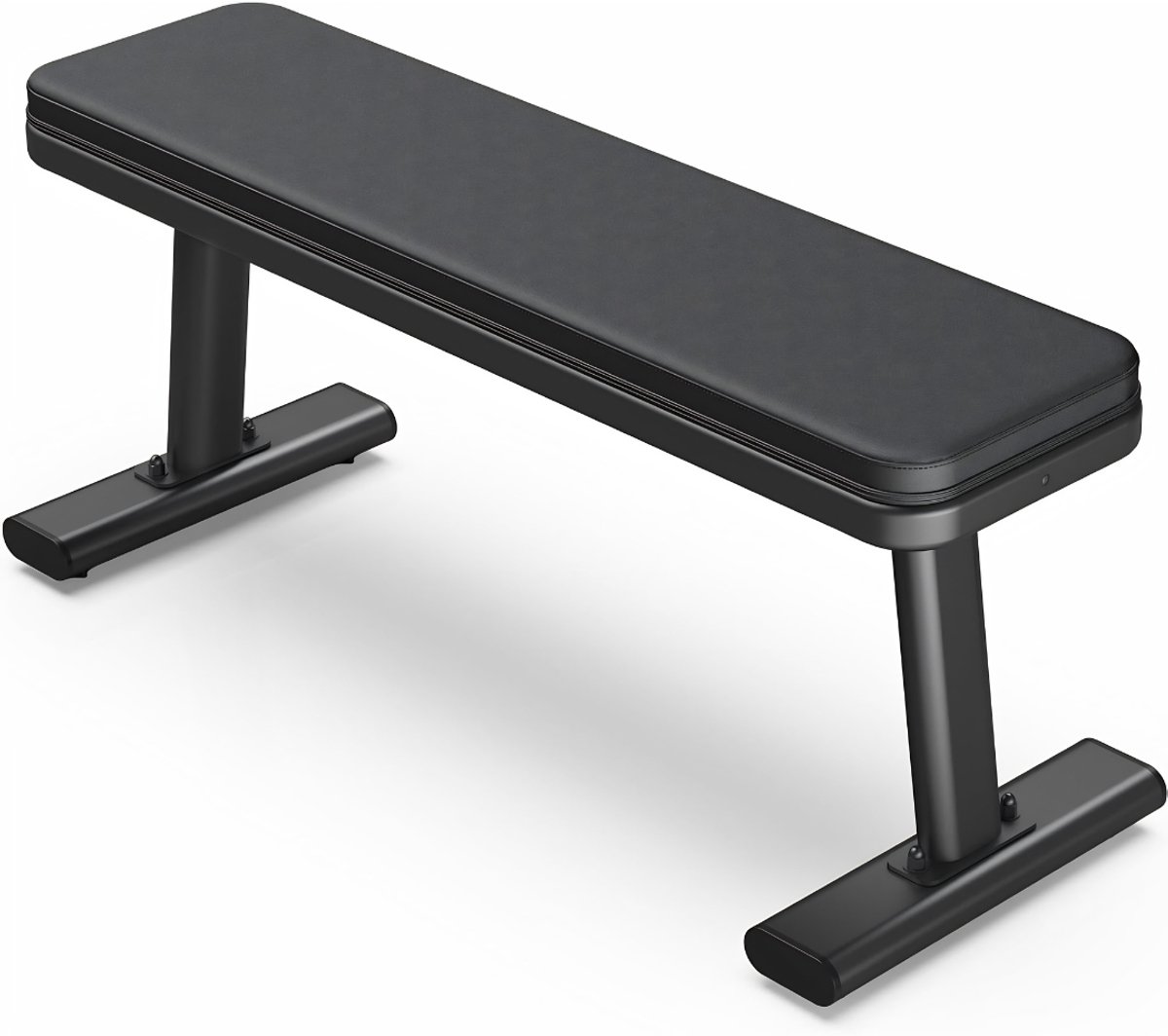 KIRA® Fitnessbank - Verstelbare Halterbank voor Krachttraining - Opvouwbare Fitnessbank - Zwart - 107cm x 37cm x 46cm