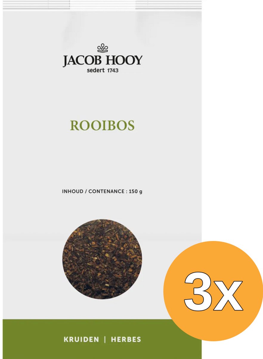 3x Jacob Hooy Rooibos Thee (150 gr)