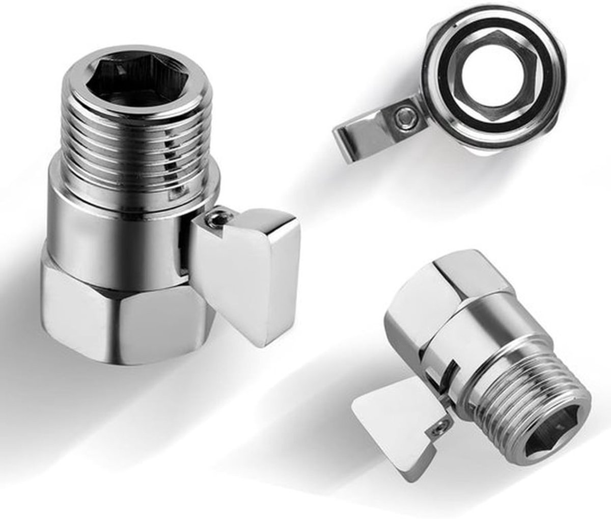 Douchklep Hoogwaardige Messing - Douchekraan - Waterafsluiter - Handdouche - Duurzaam - Schokbestendig - 40 x 25 mm - Douchkraan