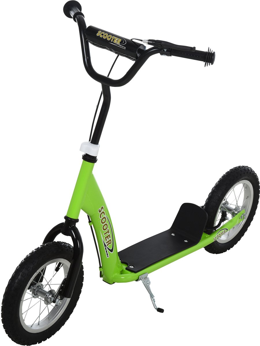 HOMCOM Kinderstep - Staal - 117x52x85cm - Groen