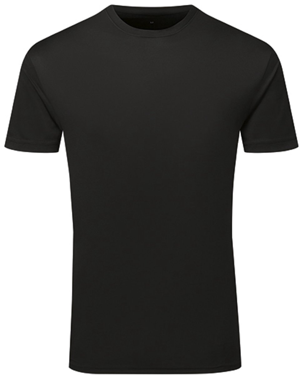 TriDri® - TriDri® Ion-Charge recycled textured tee - Black - XXL