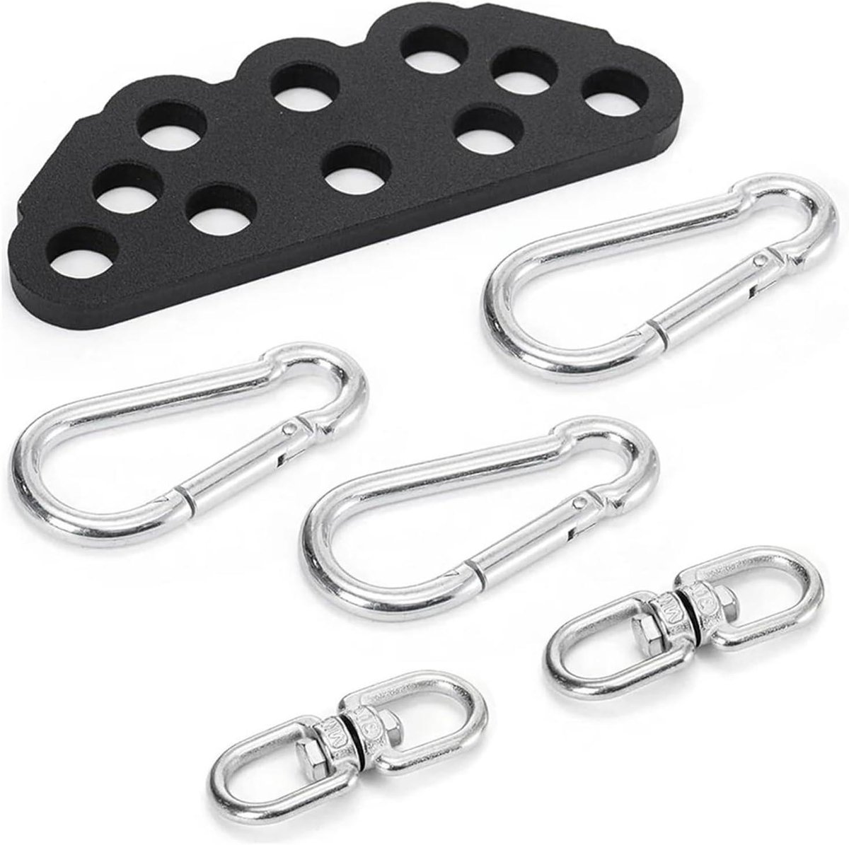 Kabelmachine Adapter - Pulley Adapter - Full Body Training - Verstelbare Dubbele naar Enkele - 15.2x5.6cm - Staal