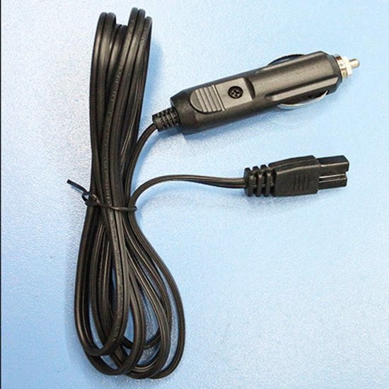 Koelkast Kabel Plug - Auto Koeler - Reizen Koel Houden - 2 Meter Lengte - 12V DC - Zwart — afbeelding 3