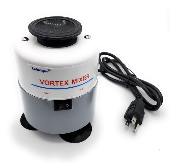 Vortex Mixer - Schudapparaat Mengapparaat - Monsters Mengen - Touch Continue Mode - Ø110x150mm - Zwart — afbeelding 2