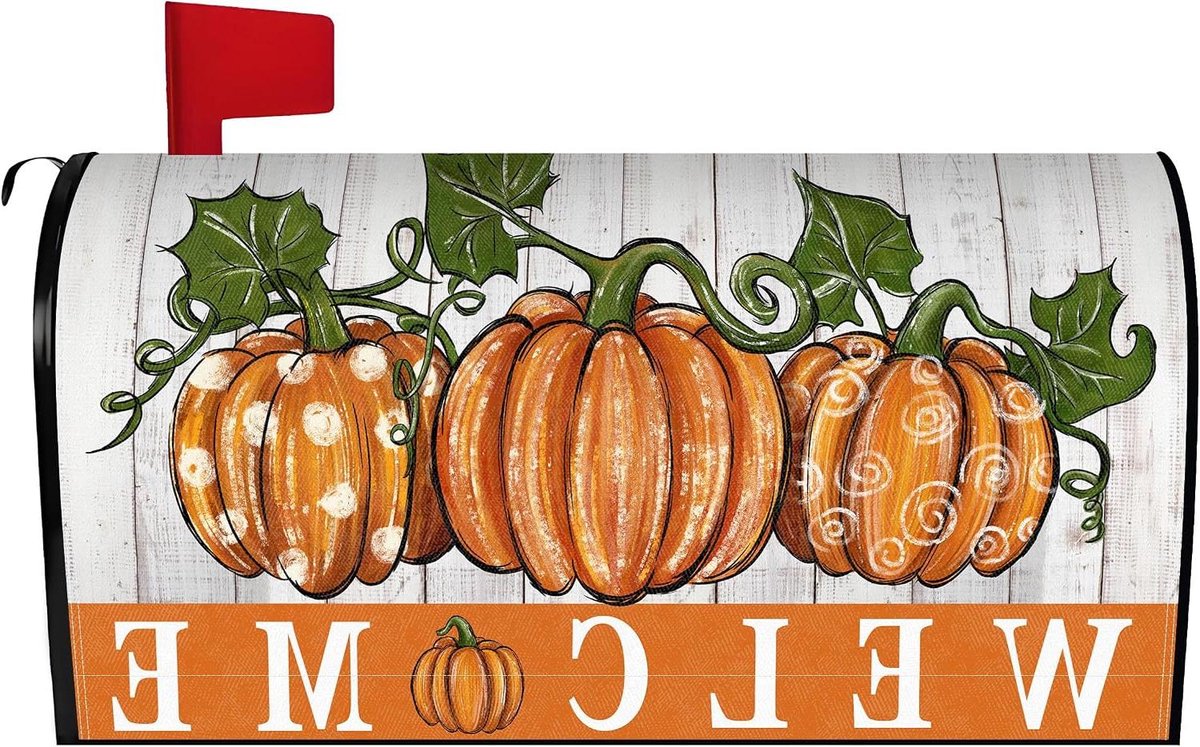 Brievenbus Cover - Brievenbushoes - Tuindecoratie - Magnetisch Waterdicht - 51 x 45 cm - Herfstkleuren