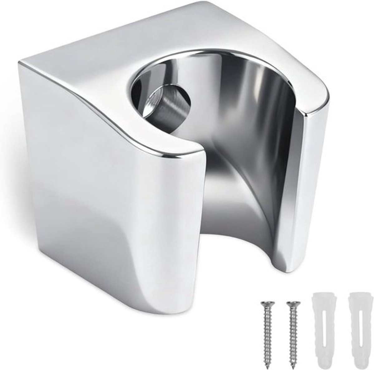 Houder voor douchekop, zinklegering met schroeven, patentcertificering, installatie voor badkamer, 33 x 30 x 31 mm