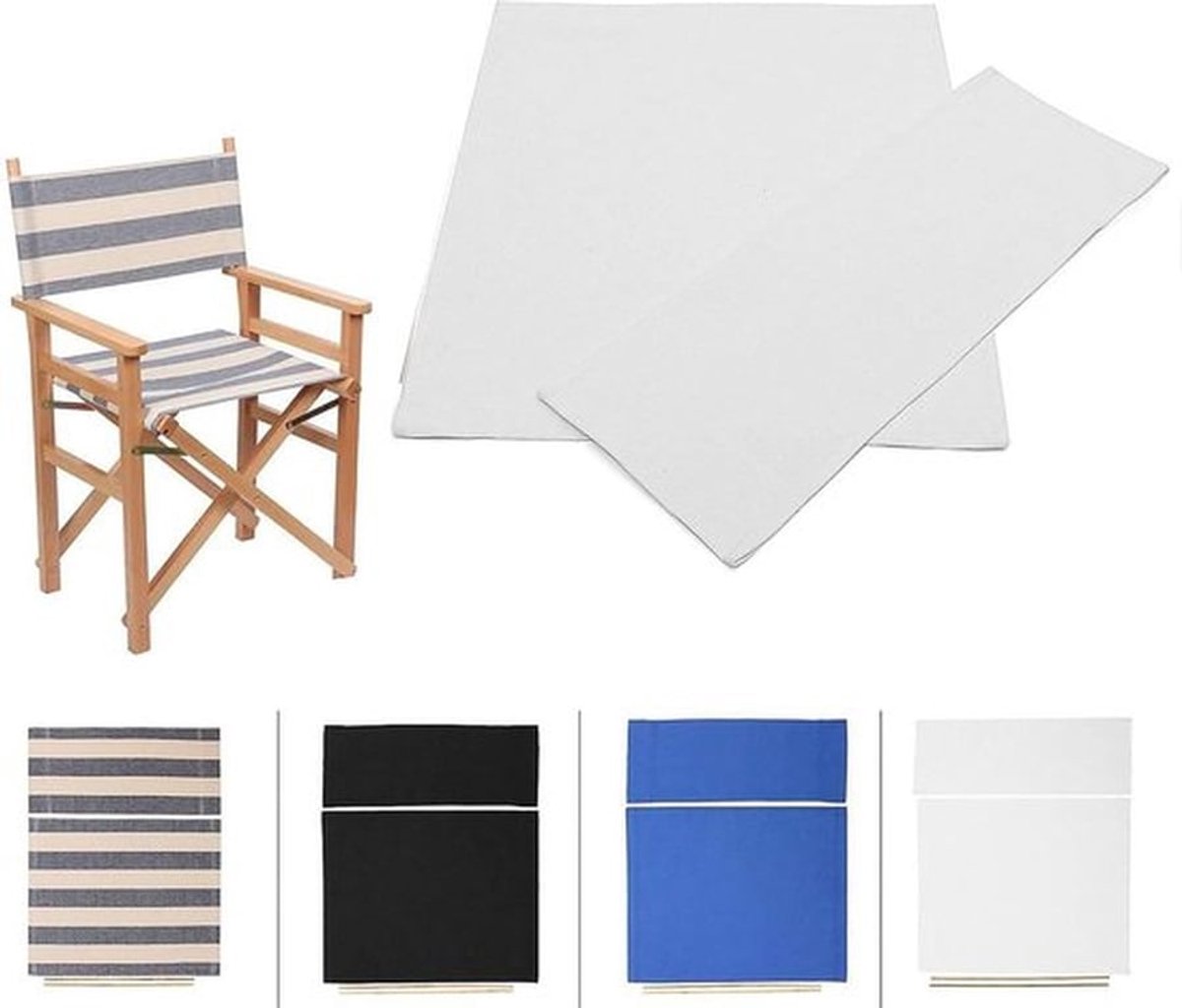 Set van 1 verwisselbare Stoelbescherming voor Casual Home Canvas Directeursstoel - Duurzaam en Stijlvol Stoelhoes voor Thuisgebruik