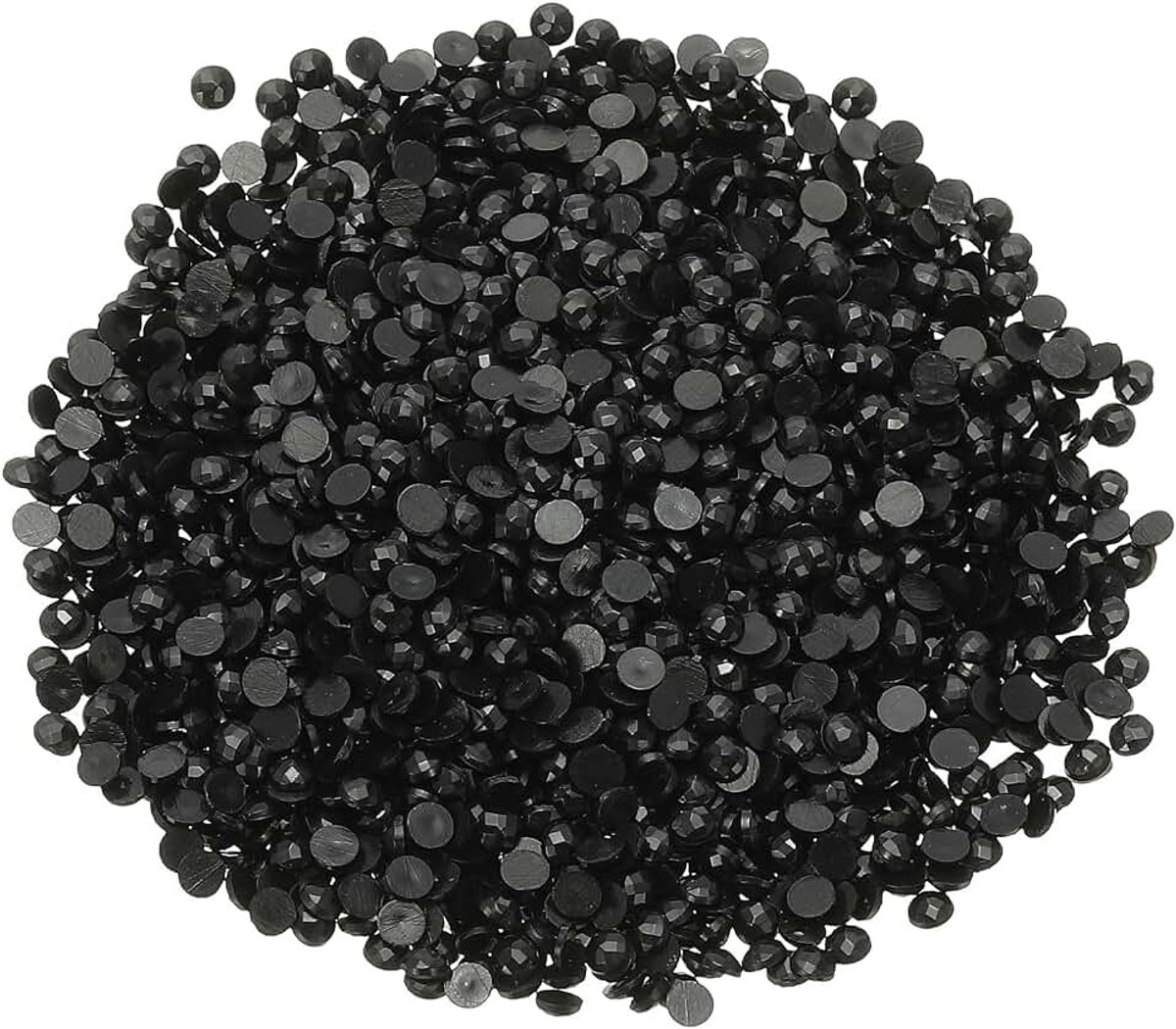 Set van 10.000 vervangende acryl diamant steentjes - Accessoires voor diamant schilderen voor nagels, knutselen, make-up - Zwart