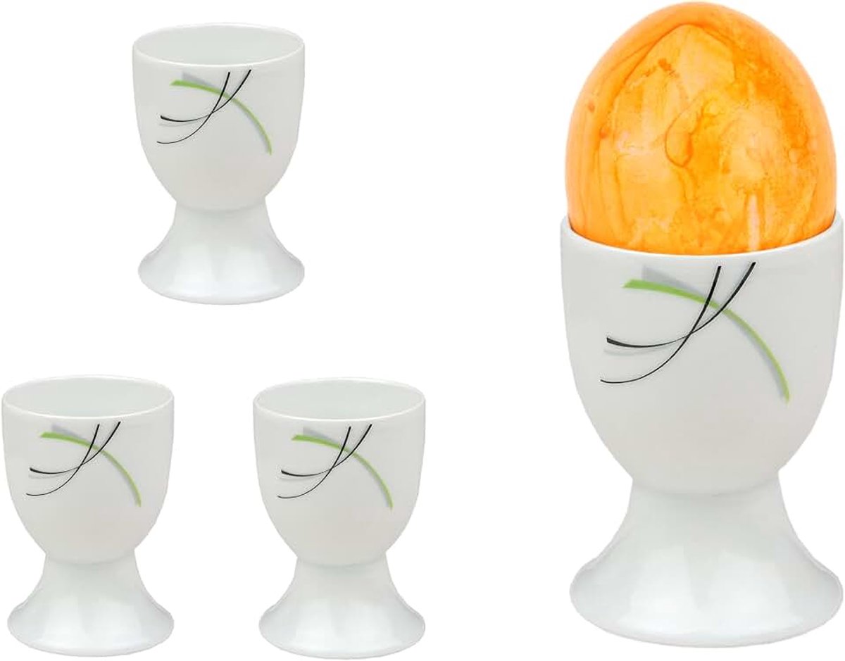 Well eierdopjes, 4-delige set, 4,8 cm, wit, keuze uit verschillende motieven